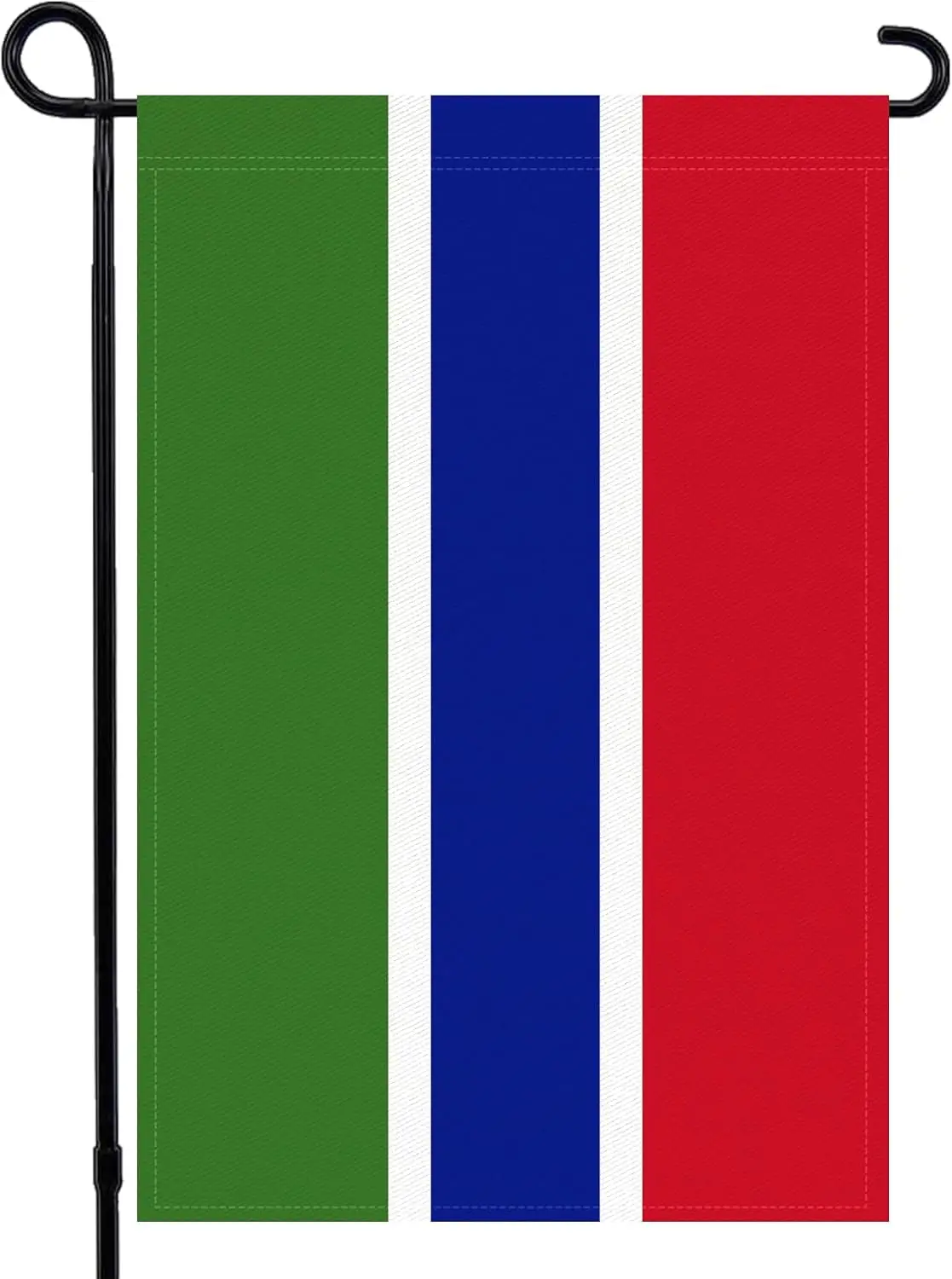 Gambia Garden Flag 12x18 Inch Double Sided 3 Ply Gambia Flags with Vivid Color for Outside Courtyard Parade Lawn Decor, Nati yyi