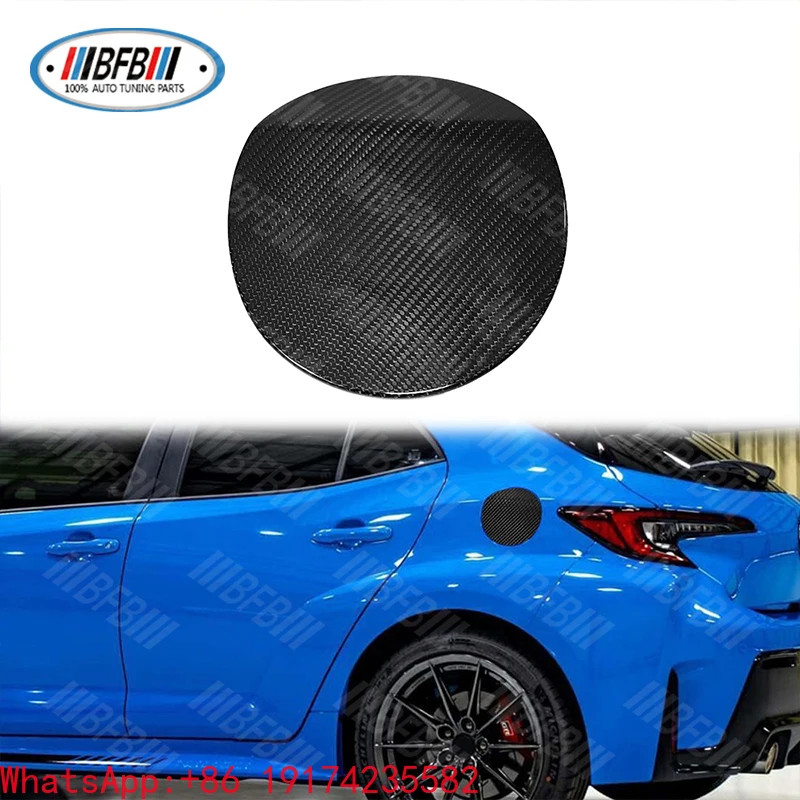 

For 2023+ Toyota GR Corolla Carbon Fiber Gas Fuel Tank Door Cover Trim Exterior Accessories Part