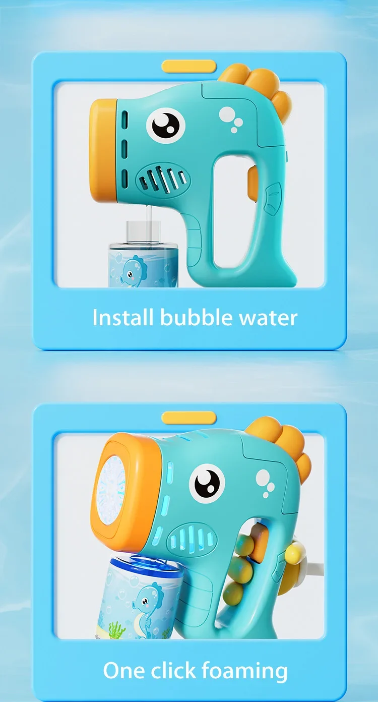 Haima voll automatische Blasen maschine Kinder Eltern-Kind Handheld Spielzeug Rasen Outdoor-Spiel keine Batterie Blase Wasser – Detail 13