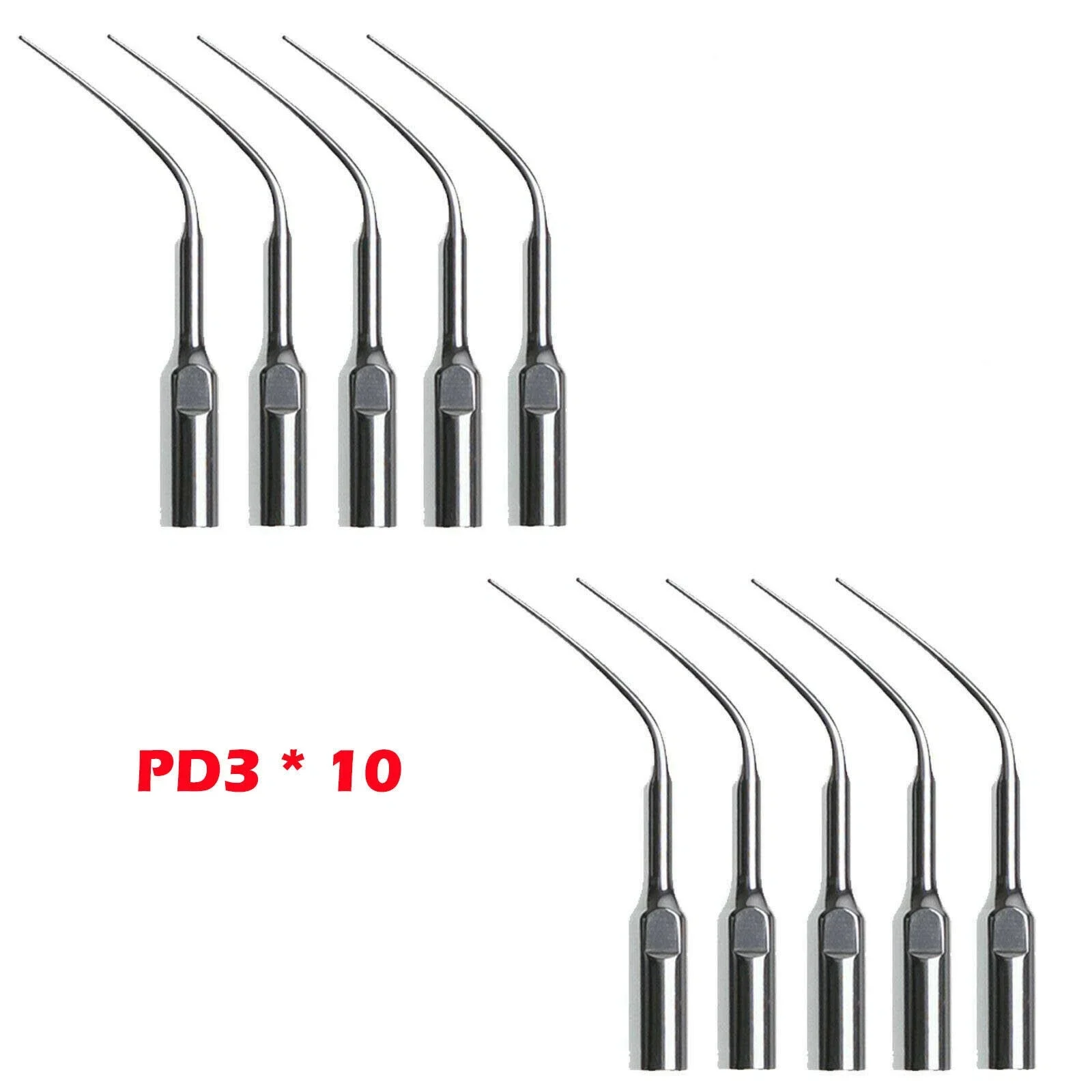 10PCS Dental Periodontal Tip PD3 Fit Dte SATELEC NSK Ultrasonic Scaler Handpiece