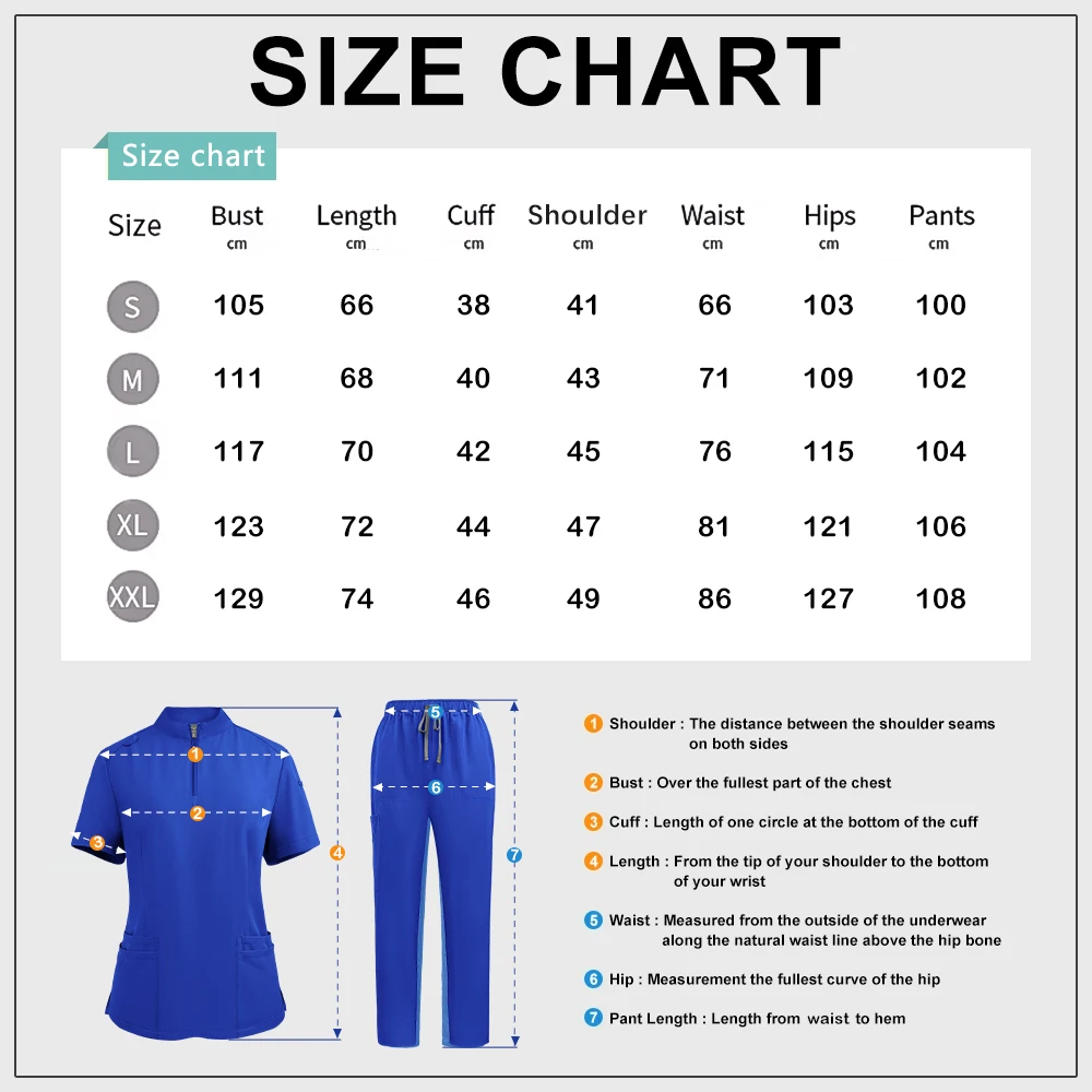 Multicolor Anesthetist Doctor Uniform High Quality Medical Scrubs Nurse Uniform Accessories Pet Clinic Doctor Work Clothes Women