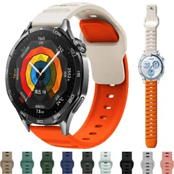 20 22mm Sport Silicone Strap For Huawei Watch GT5 GT5Pro 46mm Bracelet Correa For Huawei Watch 4 3 3Pro GT2e GT2 3 4 42 46 GSPro