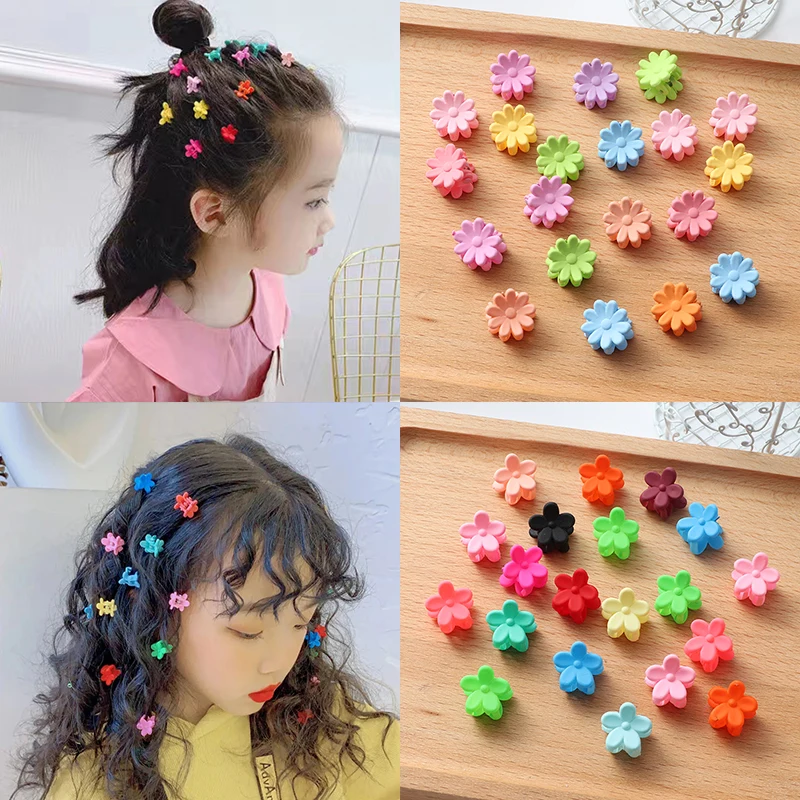 New Girls Cute Colorful Hair Clips Flower Star Crown Small Hair Claws Kids Sweet Hairpin Cartoons Fashion Hair Accessories Gift