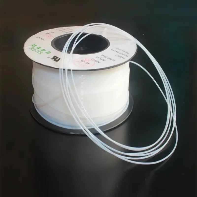 5 Meters 0.3mm 0.5mm 0.6mm 0.8mm 1mm 1.2mm 1.5mm 1.6mm 1.8mm 2mm 2.5mm ID Micro PTFE Flexible Soft Hose Tube Pipe