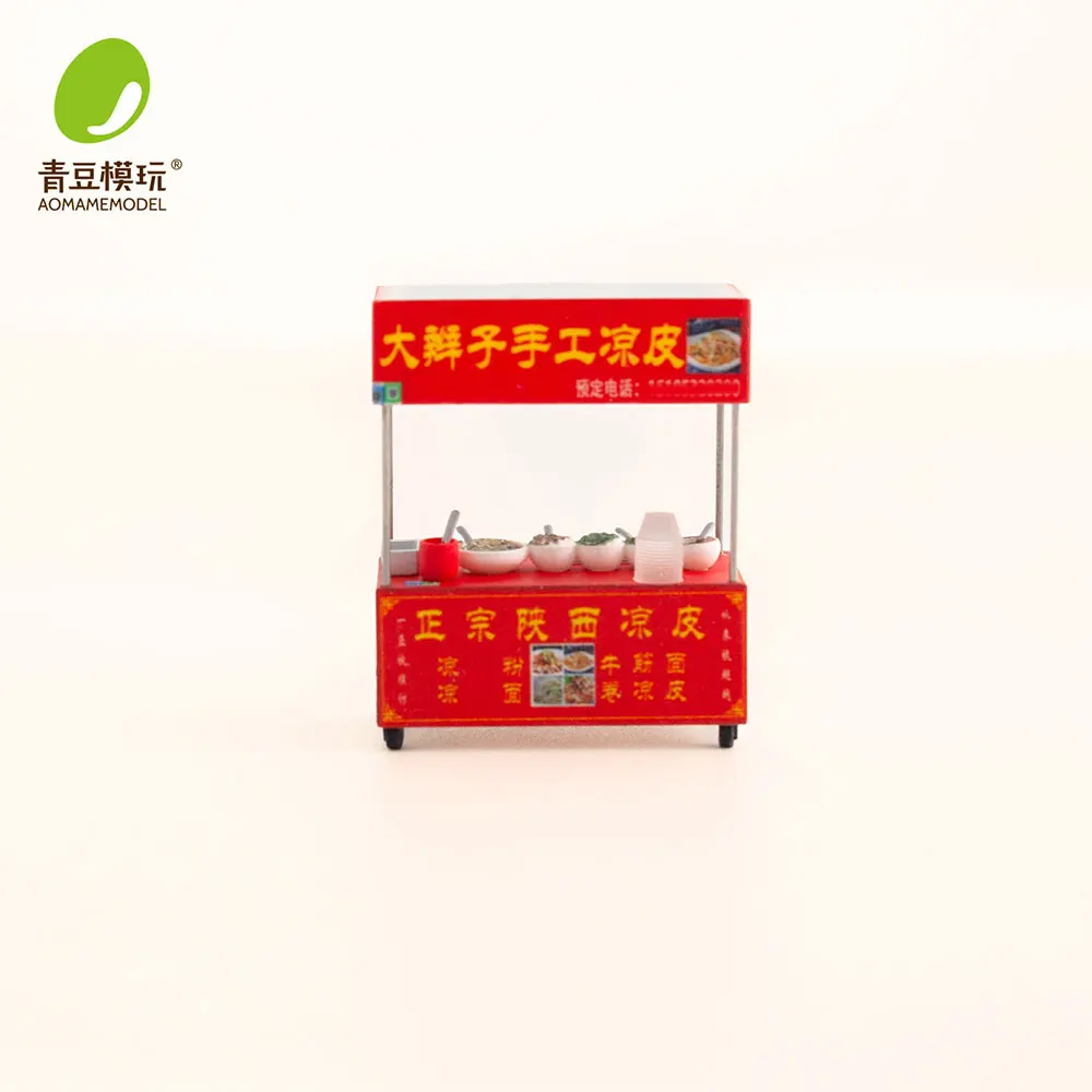 1/64 Night market s Model Kit-High Precision 3D Printed Resin Miniature Food Stall for Model Diorama Model DIY Scene Collectible view 3