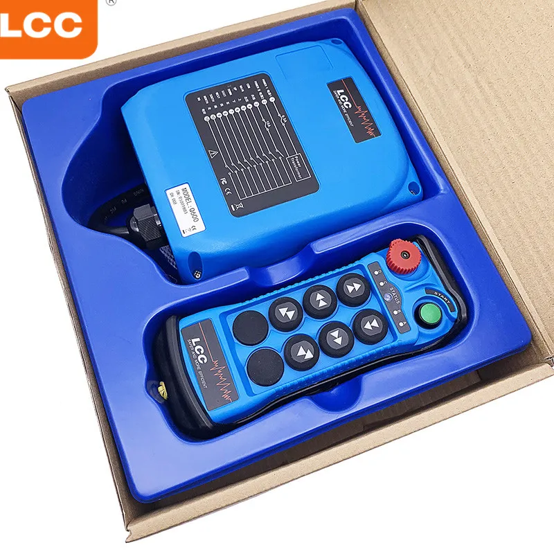 Q600 6 Channel Single Speed Wireless Switch Radio Transmitter And Receiver Remote Control For Crane