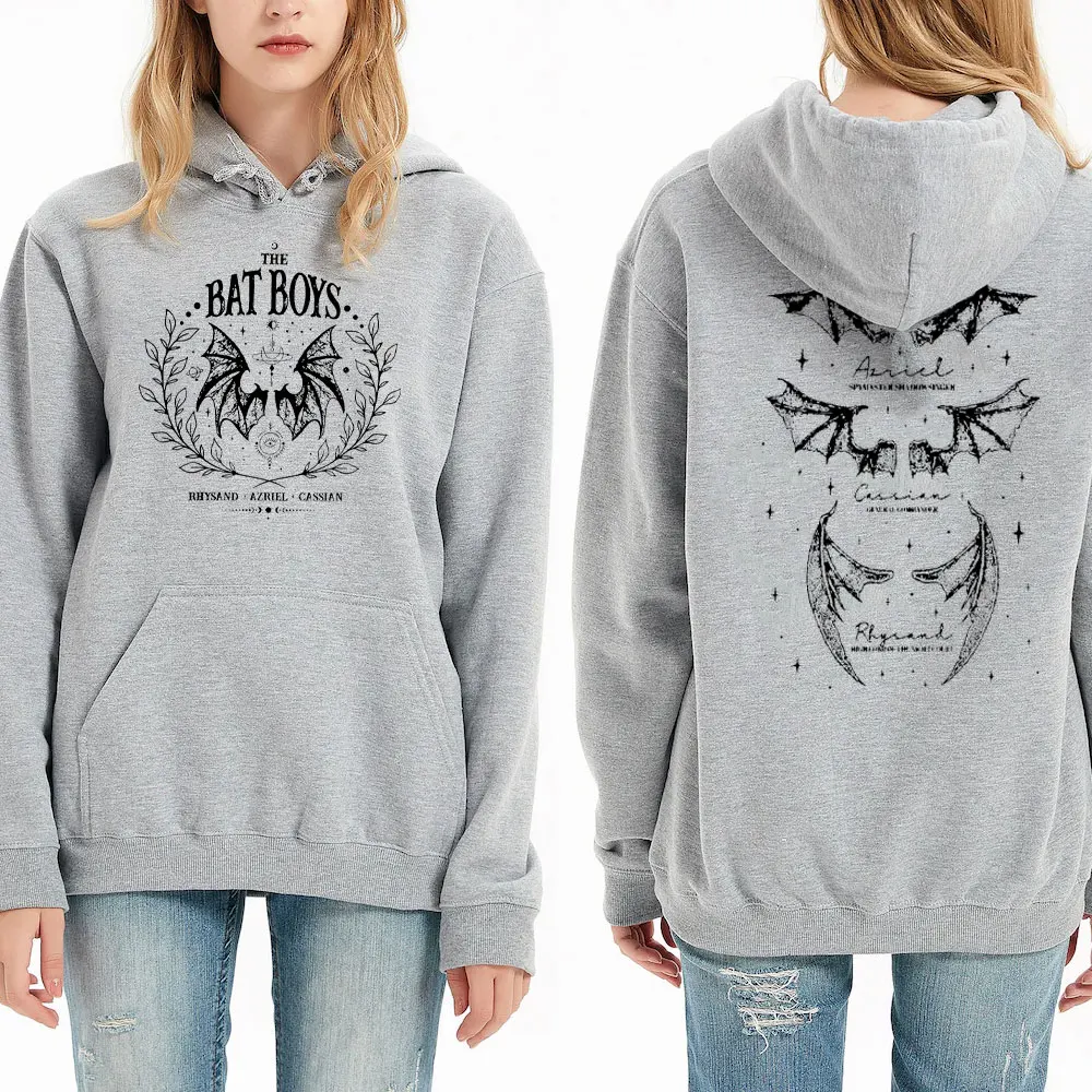 The Bat Hoodie Vintage Acotar Bookish Sweatshirt The Night Court Illyrians  A Court of Thorn and Roses Rhysand Cassian Azriel