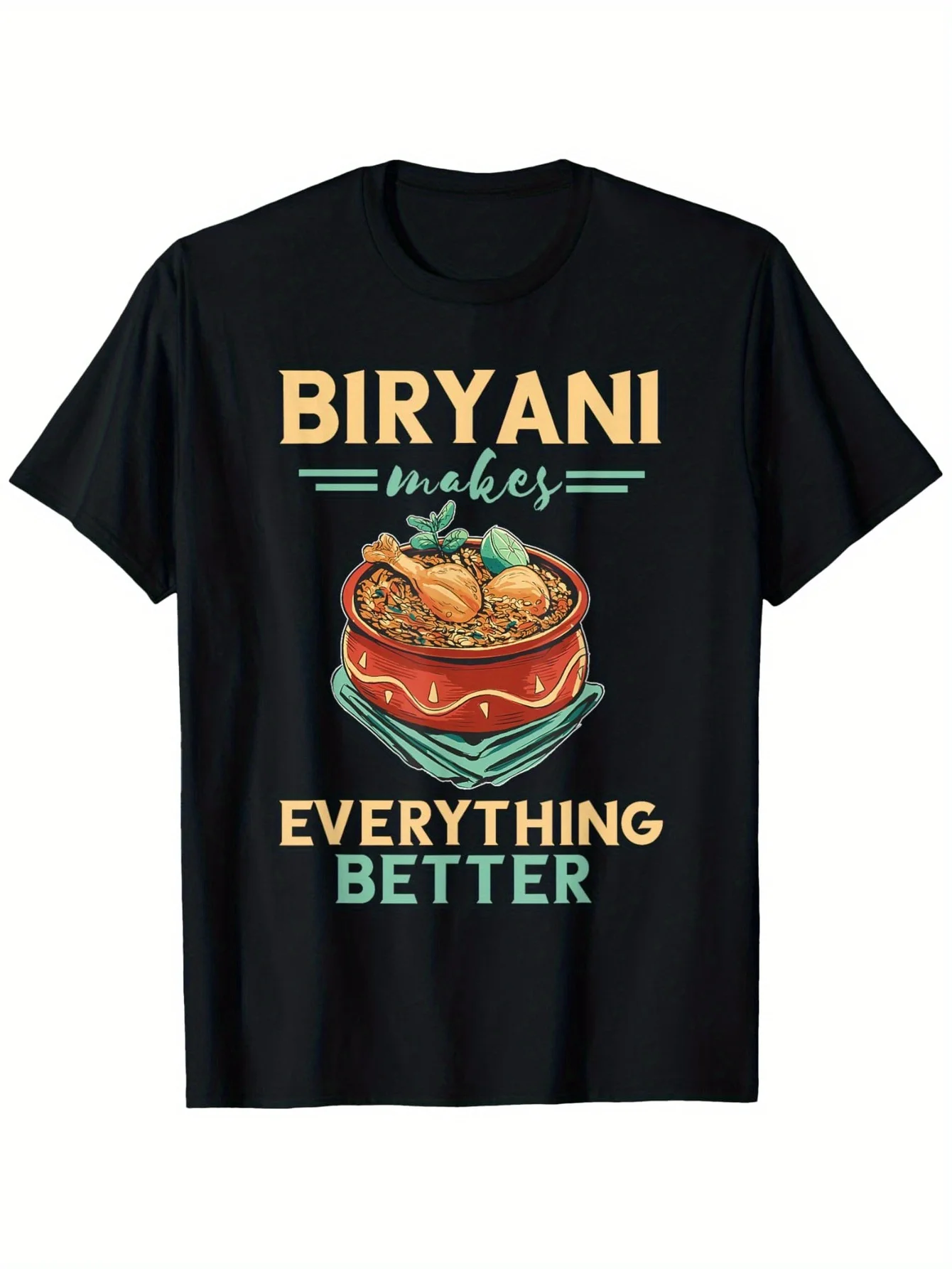 

Футболка Biryani Makes Everything Better Biryani Masala India Food, футболки с едой, одежда для вкусных блюд,