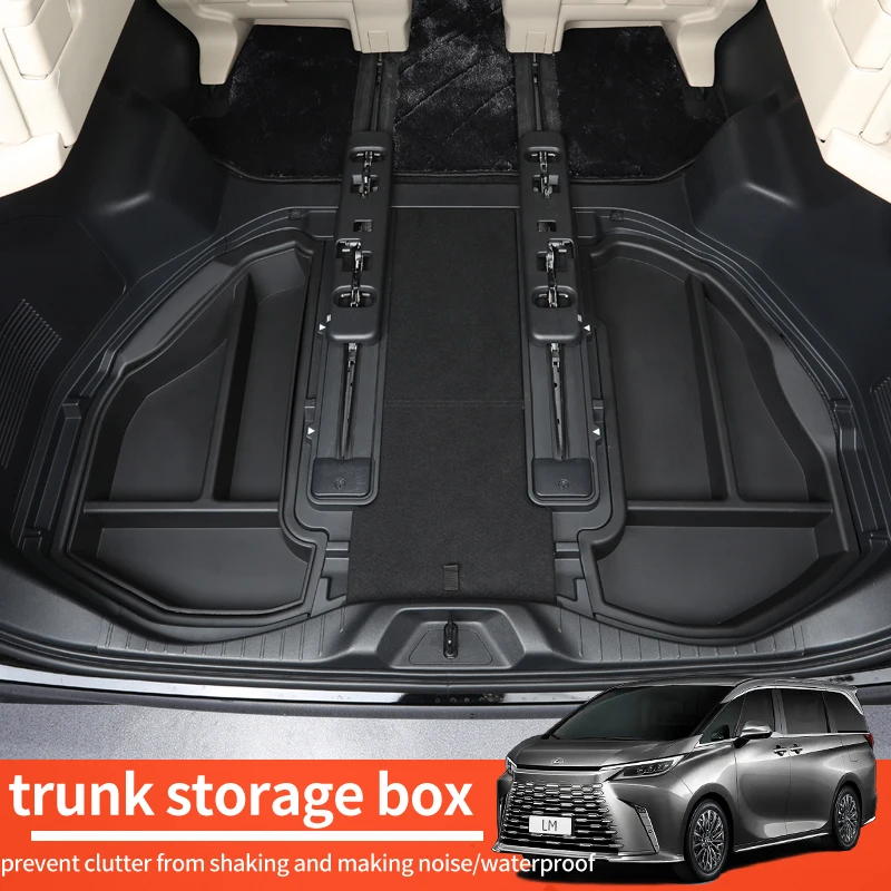 

For 2023-25 Lexus LM350h500h Interior modification accessories Trunk storage box storage box In car storage