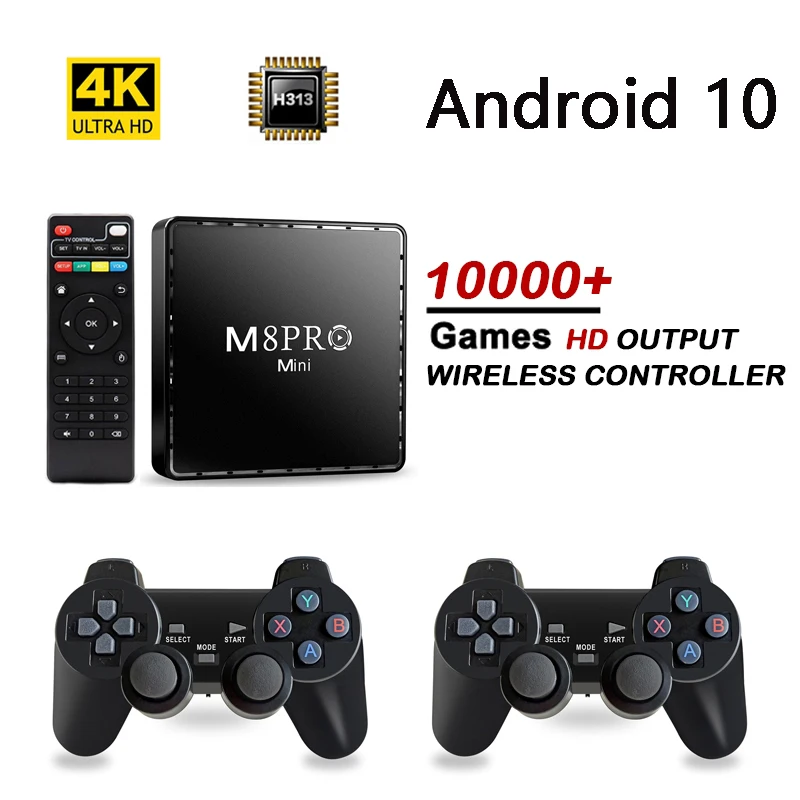 M8Pro Mini Game Box: تجربة ألعاب ريترو متكاملة بجودة 4K وذاكرة 64GB