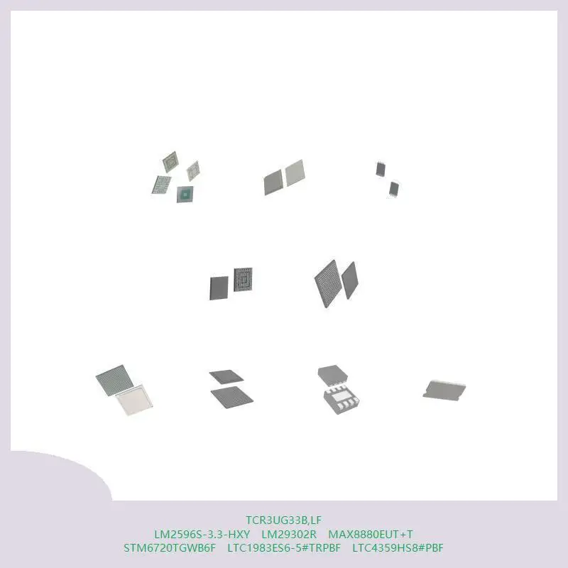 

TCR3UG33B,LF LM2596S-3.3-HXY LM29302R MAX8880EUT+T STM6720TGWB6F LTC1983ES6-5 # TRPBF LTC4359HS8 # ПБФ