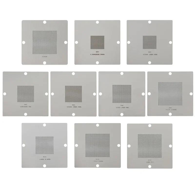 90*90mm modelos de solda bga universal estêncil bga ferramenta de reballing para solda de chip pcb