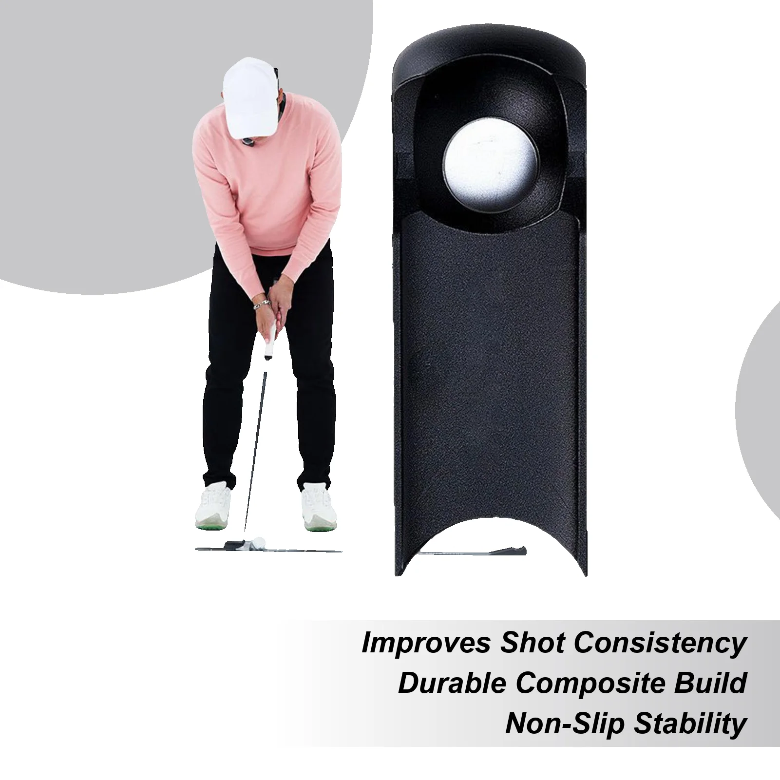 

Precision Putting Alignment Trainer Folding Golf Cup Lightweight Adjustable for Skill Development, Indoor Outdoor Practice