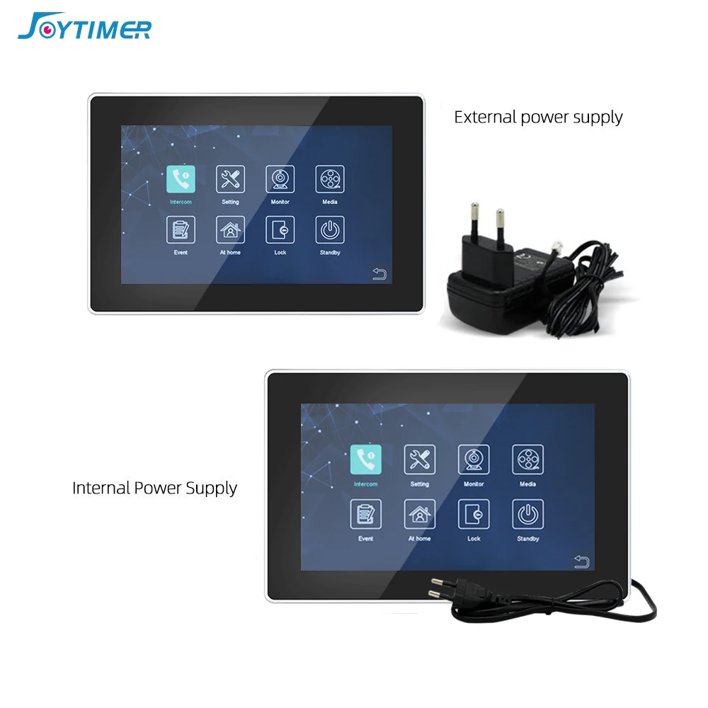 Joytimer Wifi Video Intercom AHD Touch Indoor Monitor for Home Mute Function Tuya Smart Wireless Video Door Phone Entry System