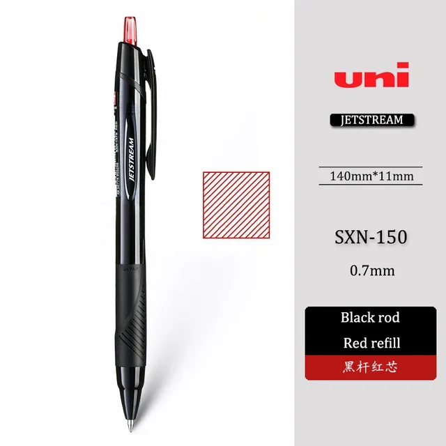 1PCS UNI Kugelschreiber Jetstream Serie Gel Stift Niedrige Reibung Schnell Trocken Glattes Schreiben Schule Bürobedarf 0,38/0,5/0,7mm