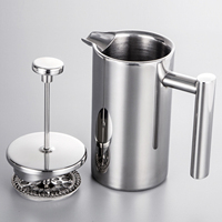 800ml French Press Coffee Maker Stainless Steel Double Walled Insulated Coffee   Maker Pot