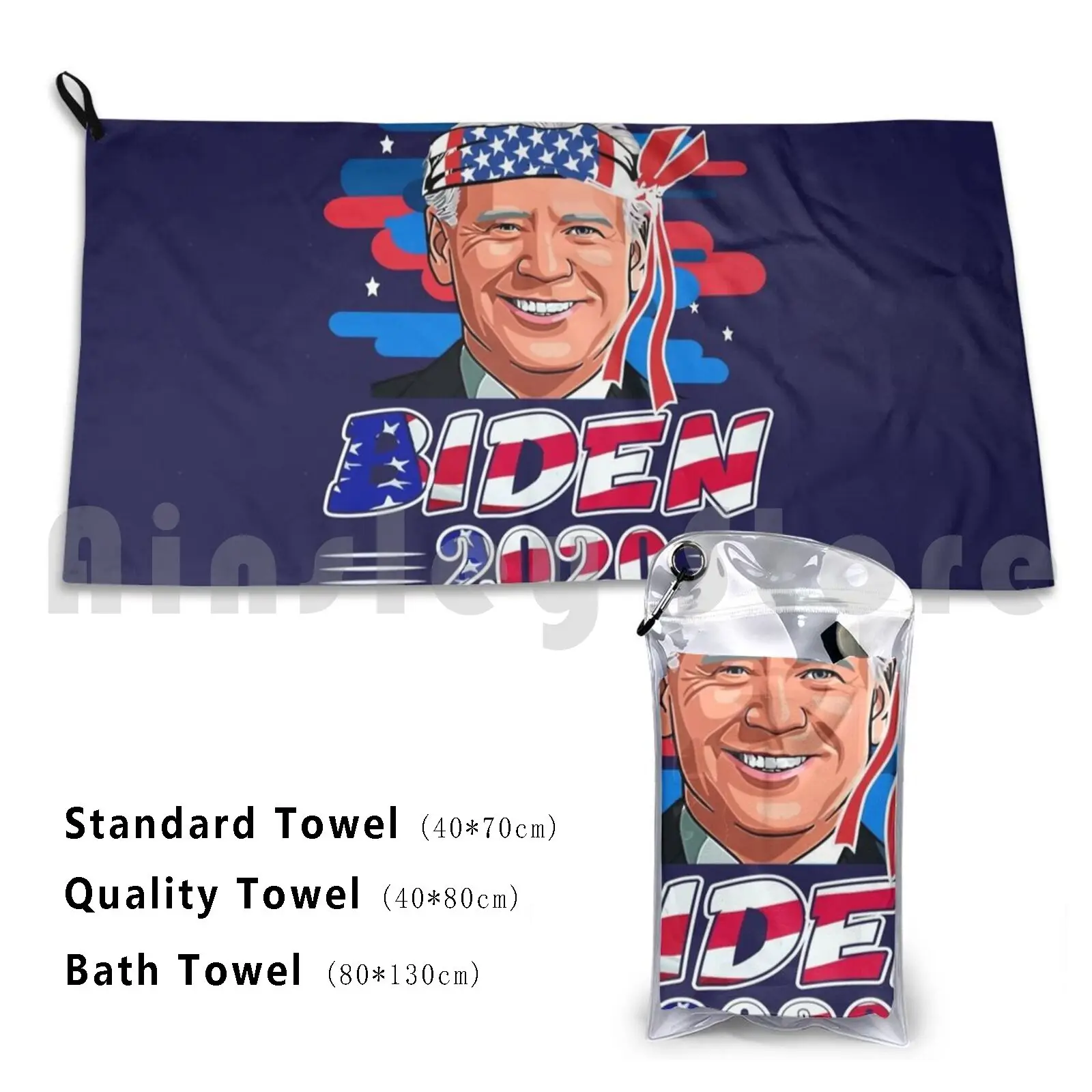 Biden 2020 | Joe Biden For President | Democratic Political Election 2020 | Bandana Joe Biden Bath Towel Beach Cushion