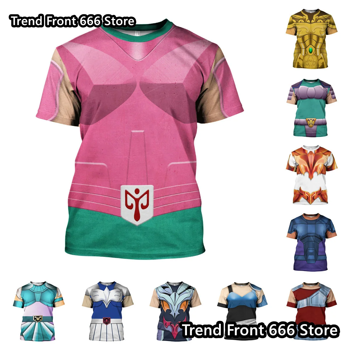 Short Sleeve Boys Tshirt Men's Tshirts Saint Seiya Cosplay Clothes Children And Men T-shirts Child Anime 3D Prited Tops