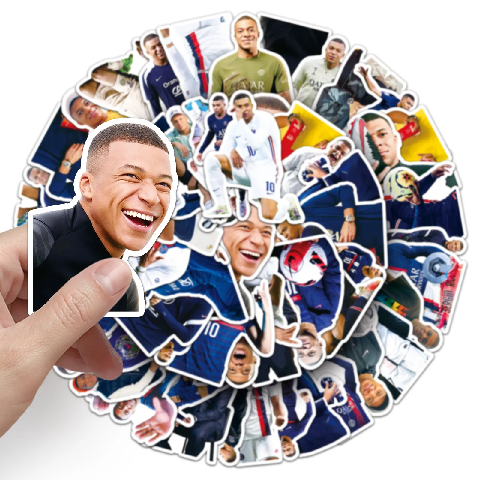 50 шт., Лидер продаж с фабрики, футбольные знаменитые спортсмены, наклейки Kylian Mbappe для девочек, багажа, гитары, водонепроницаемые наклейки с героями мультфильмов 50 шт., Лидер продаж с фабрики, футбольные знаменитые спортсмены, наклейки Kylian Mbappe для девочек, багажа, гитары, водонепроницаемые наклейки с героями мультфильмов
