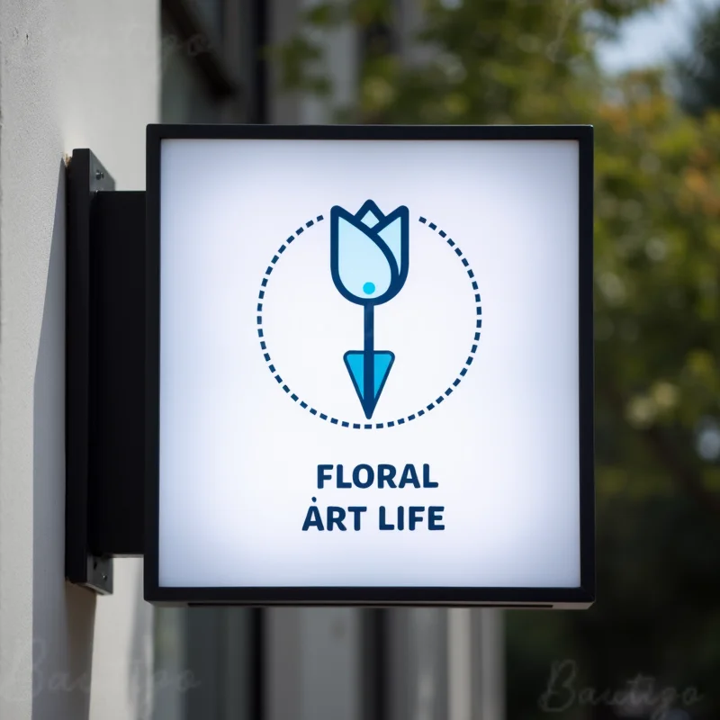 Custom Double Sided LED Light Box Outdoor Business Sign Waterproof Acrylic Storefront Wall Mounted Storefront Signage