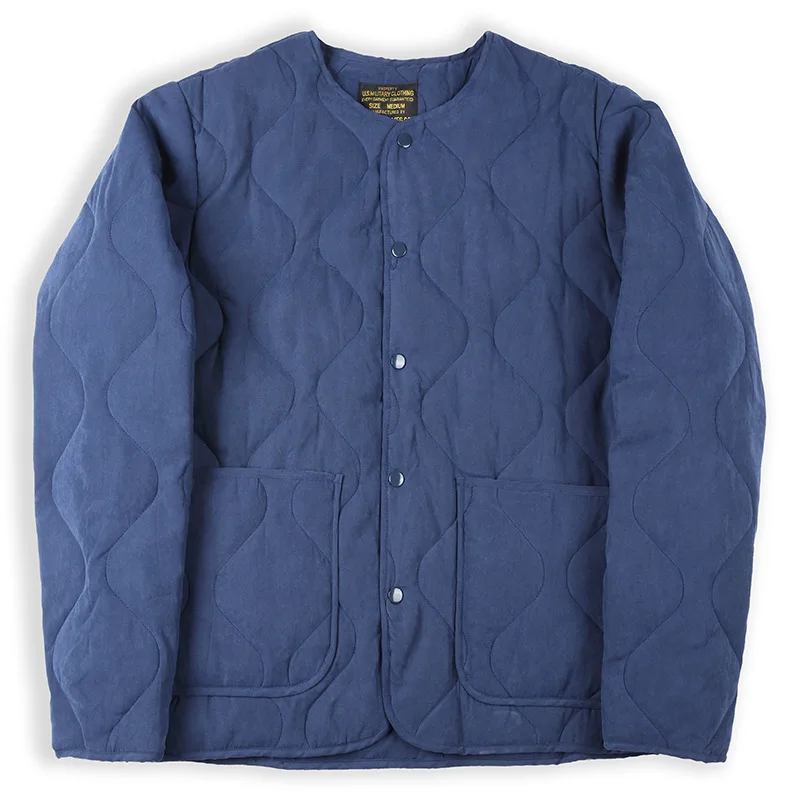 OKONKWO new cotton-padded M65 liner jacket Ami Khaki retro cotton quilted hunting jacket for men
