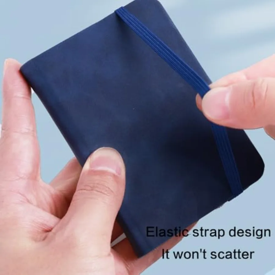 4 عبوات من دفاتر الملاحظات الصغيرة بجيب 800 صفحة مبطنة بغلاف مقوى دفاتر ملاحظات صغيرة للعمل والسفر مقاس 3 × 4.33 بوصة دفتر ملاحظات بجيب سميك ممتاز