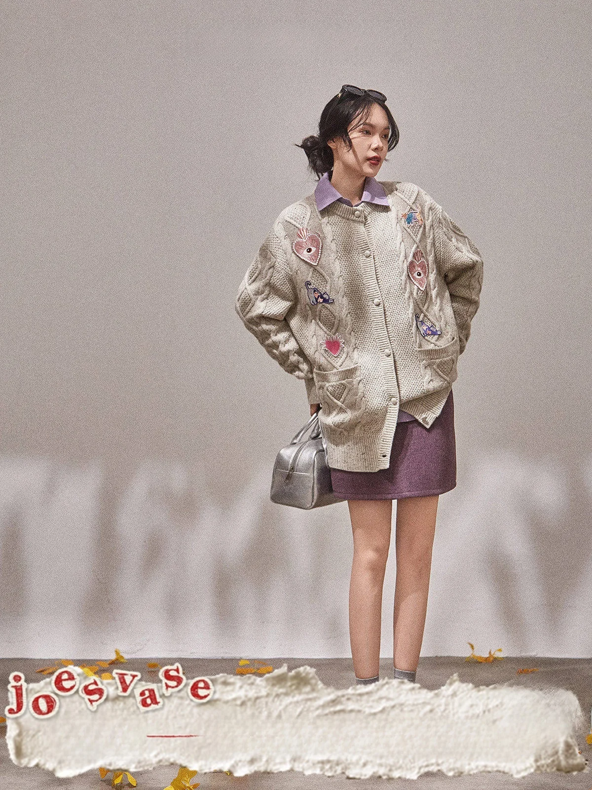 

Oversized Oaeal Colored Women's Coat by And Flower Vase × LAB Warm Nesting 2025 Autumn New Sle Lazy High-end Feeling