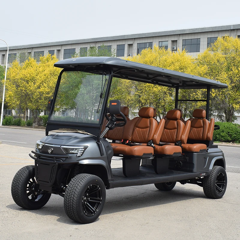 Factory Supply Popular Custom Electric Golf Cart 6 Seater Aluminium Construction CE Certified for Resort Use
