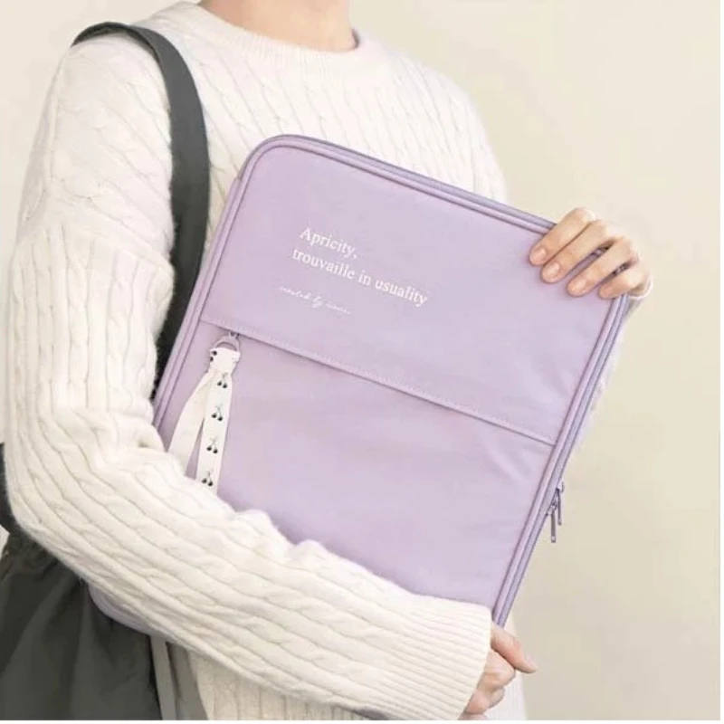 Canvas Protective Bag Pouch for Ipad Pro 11 12.9 13.3 Inch Mini Laptop Tablet PC Bag Ofiice Sleeves Holder Bag Cable Organizer