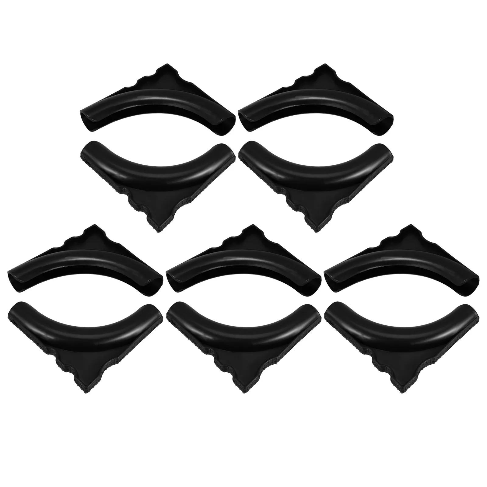10pcs Non-Slip Shelf Feet Pads Plastic Anti-Skid Grippers for Furniture Shelf Shelving Racks Leg Protectors