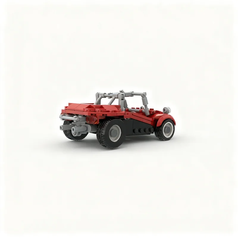 171pcs MOC City Champions Meyers Manx - James May's Beach Buggy 8 Stud Wide Model Building Blocks Christmas Gift Toy Idea 3D