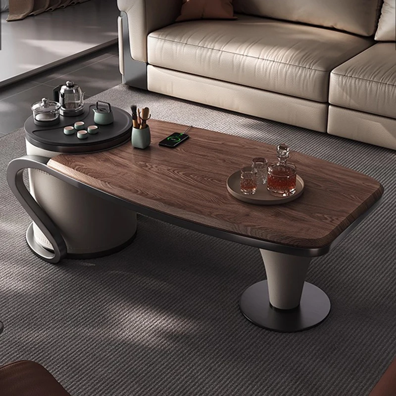 

American Retro Kung Fu Coffee Tables Modern Luxury Living Room Solid Wood Coffee Table Designer High-End Home Furniture FYCT