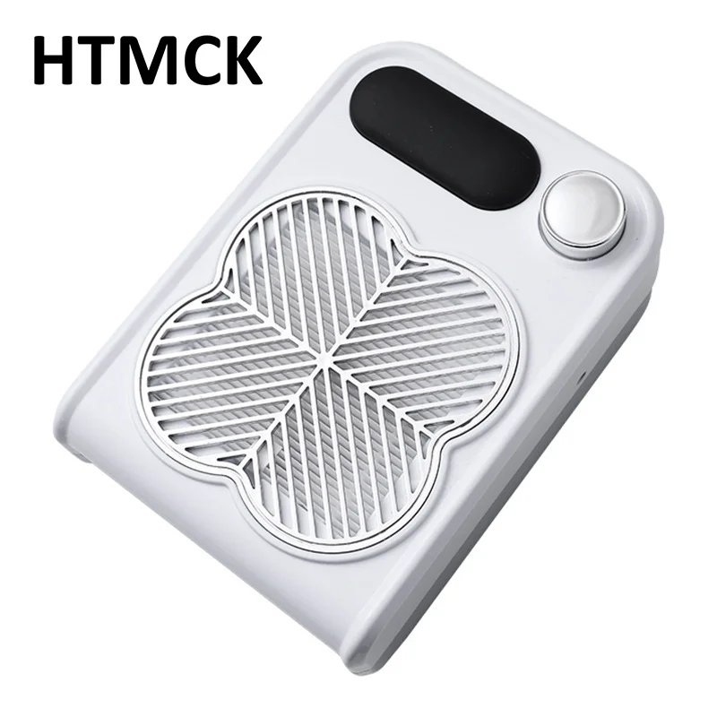 HTMCK Professional Low Noise Nail Polish Collector, Vacuum Cleaner with Reusable Filter for Gel Art, Salon Equipment