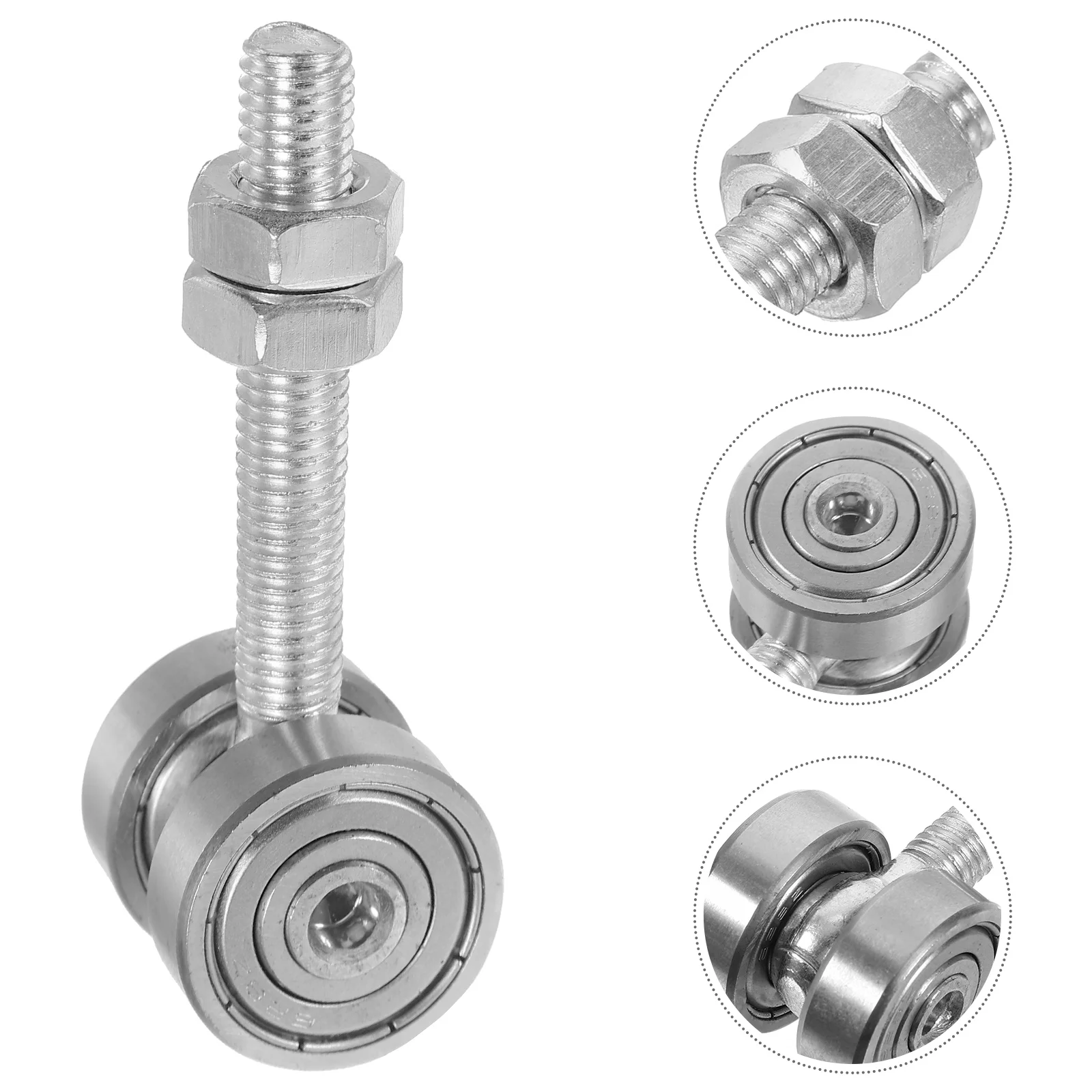 

2 Wheel Trolley Assembly Sliding Door Hanging Pulley 50KG Capacity Double Bearings Galvanized Rust Proof Hardware