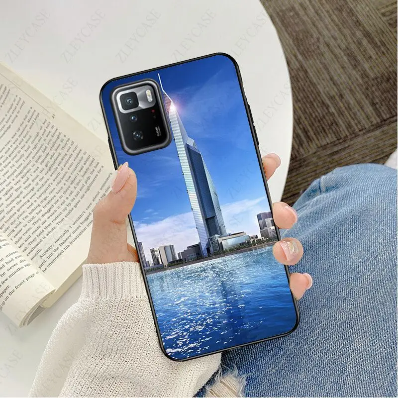 phone Cover For Xiaomi Redmi Note13pro note12pro 11pro note10pro 9pro 8pro 8T K40 12C Cases Dubai City Architectural landscape