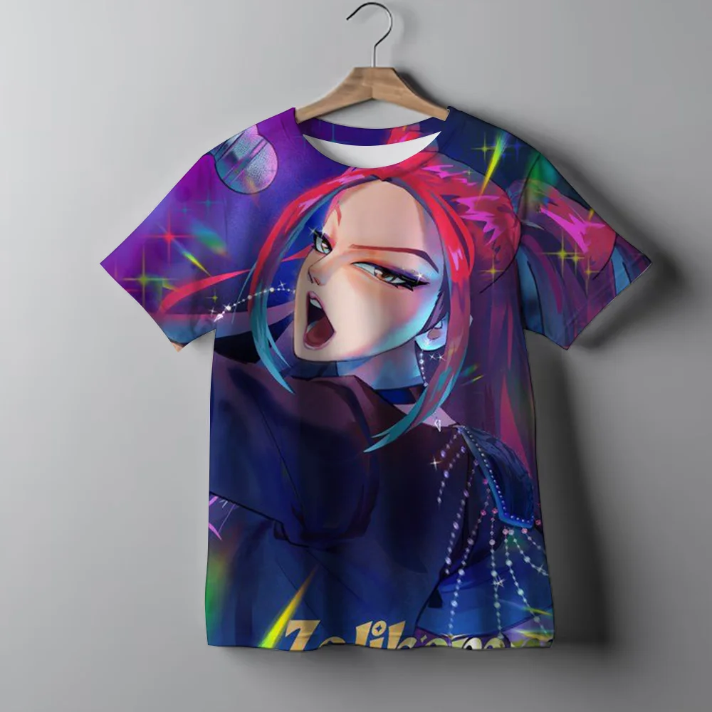 

Children's Clothing KPop Demon Hunters Fans Gifts Kids Clothes Fashion Casual Tops 2025 Hot Movie Soft Cotton Baby Girls T Shirt