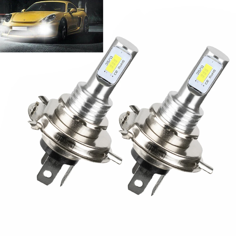 

1pc H4 High-Brightness Decoder Bulbs For Car Headlights Car LED Fog Lights & Motorcycle Lamps Fault-Proof 6000K For Bus Systems