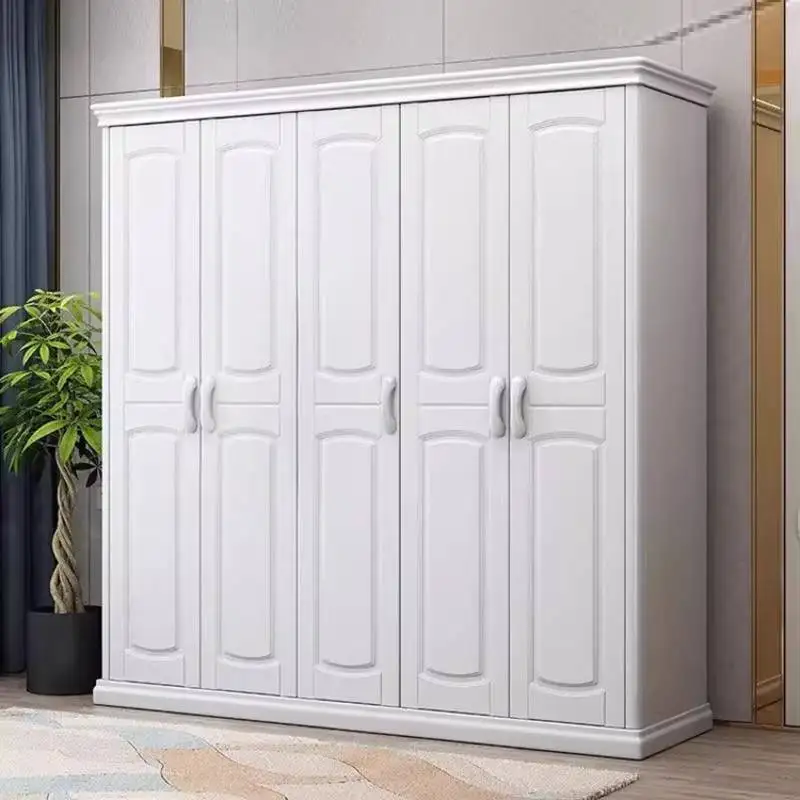 Partition Designs Wardrobe Doors Handles White Home Clothes Bedroom Wardrobe Wooden Modern Corner Mueble Organizador Furniture