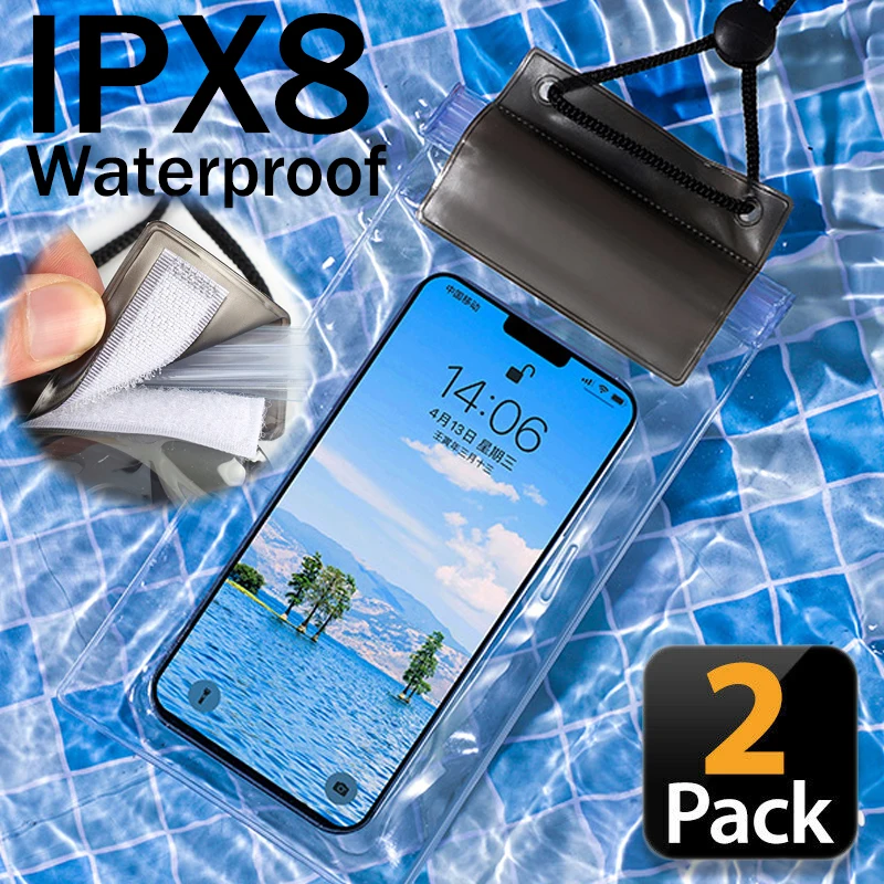 IPX8 Universal Waterproof Phone Case Water Proof Cover Dry Pouch For iPhone 15 14 13 12 11 Pro Max X Xiaomi Samsung Swimming Bag