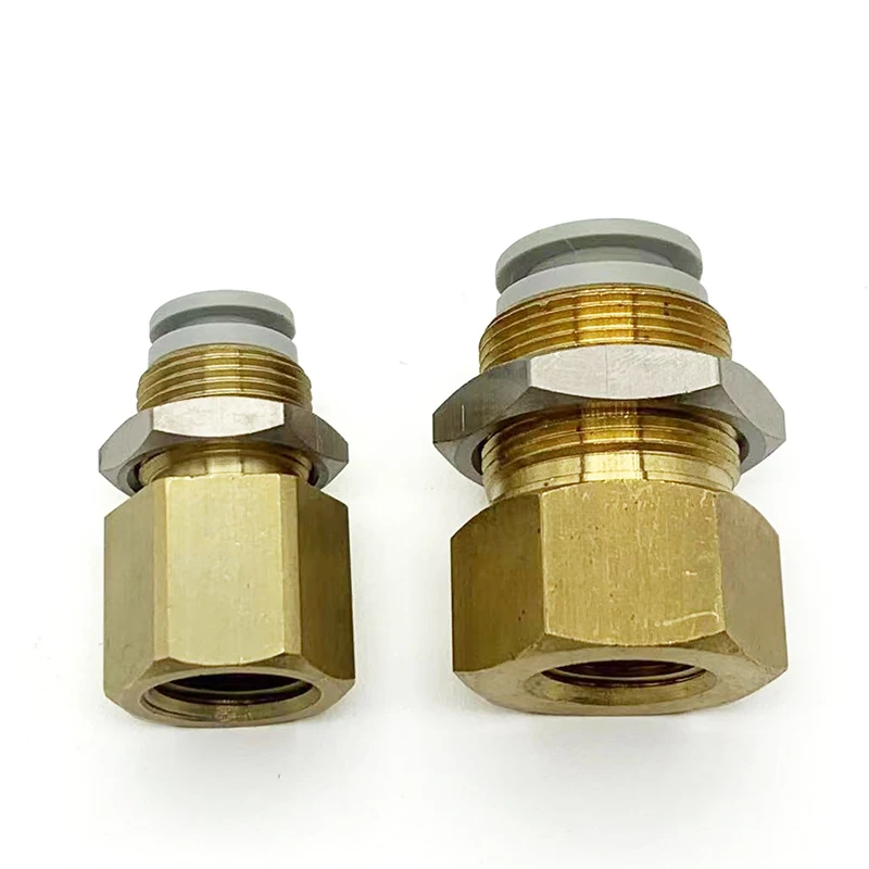 2PCS Straight-through Internal Thread Partition Connector Kb2e/Kq2e04 06 08 10 12- 01 02 03 04S