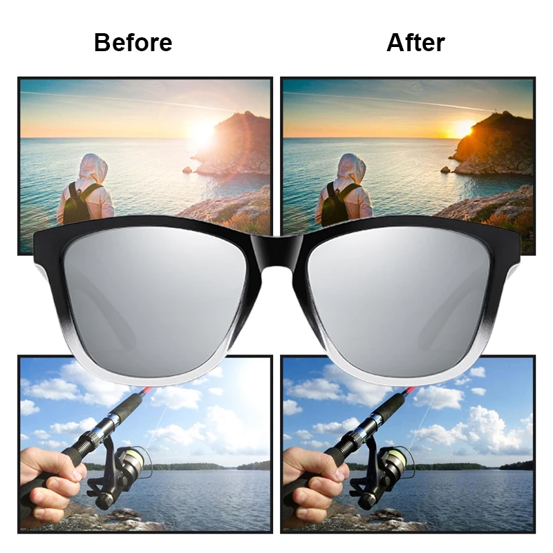 Retro Polarized Sunglasses UV400 Eyewear for Driving Fishing Hiking Running Cycling Men Women Outdoor Sports Glasses