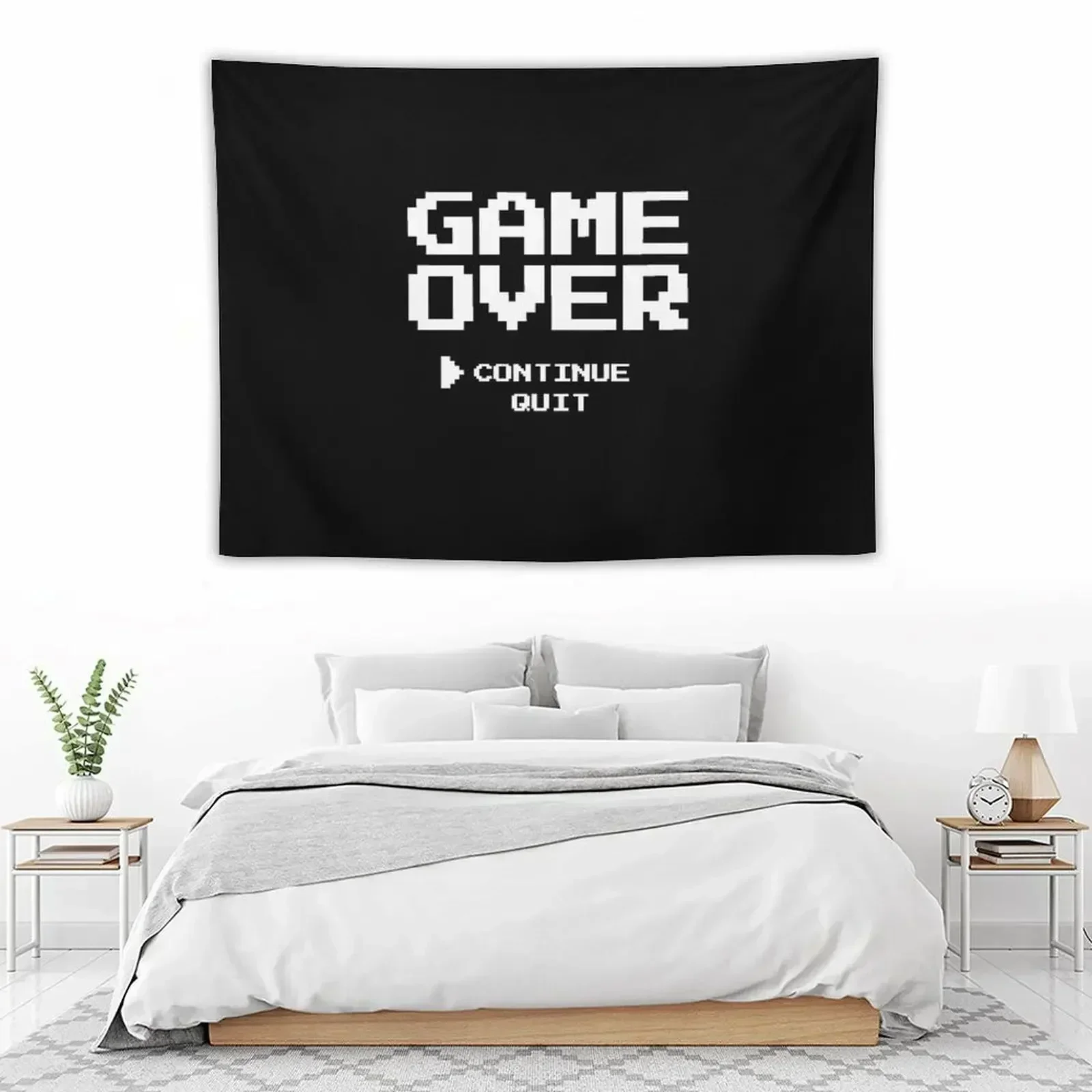 

Game Over Continue Quit Tapestry Room Decor For Girls Home Decorators Tapestry