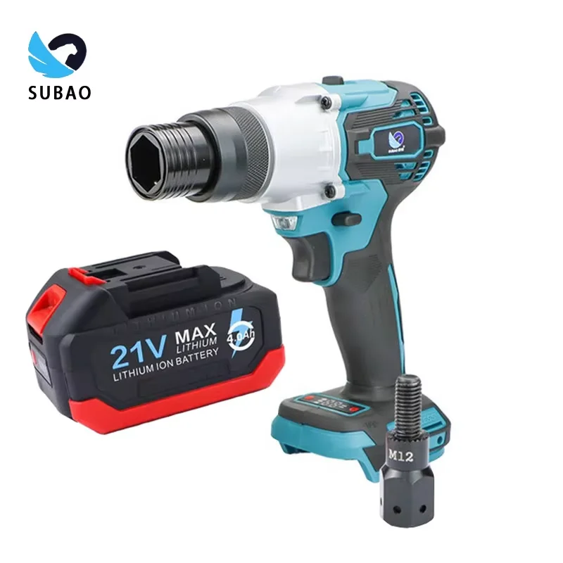 SUBAO S-Class อัจฉริยะดิจิตอลจอแสดงผล Rivet Gun 10 ส่วน 4.0Ah อัตโนมัติ Rivet Nut Gun M3-M12 ชาร์จปืนเล็บ