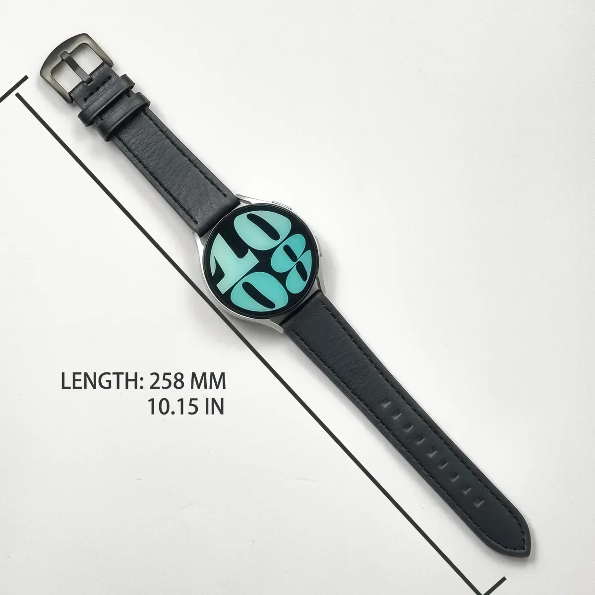 22mm 20mm Leather Silicone Strap For Samsung Galaxy Watch 7 6 5 4 40mm/44mm Universal Band For Galaxy Watch 6 Classic 43mm 47mm image 4