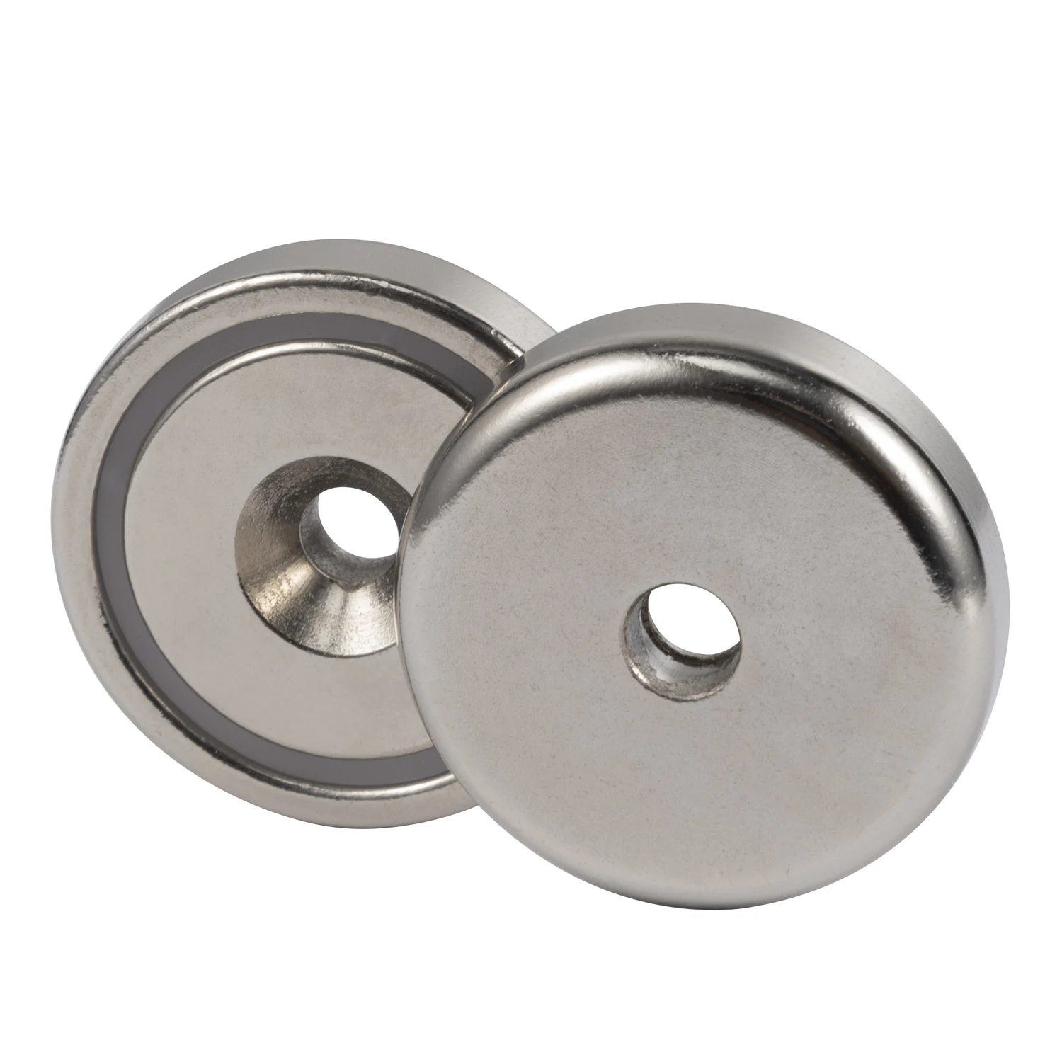 Strong Neodymium Round Base Cup Magnet Rare Earth Magnets with Countersunk Hole and Stainless Screws for Craft Office