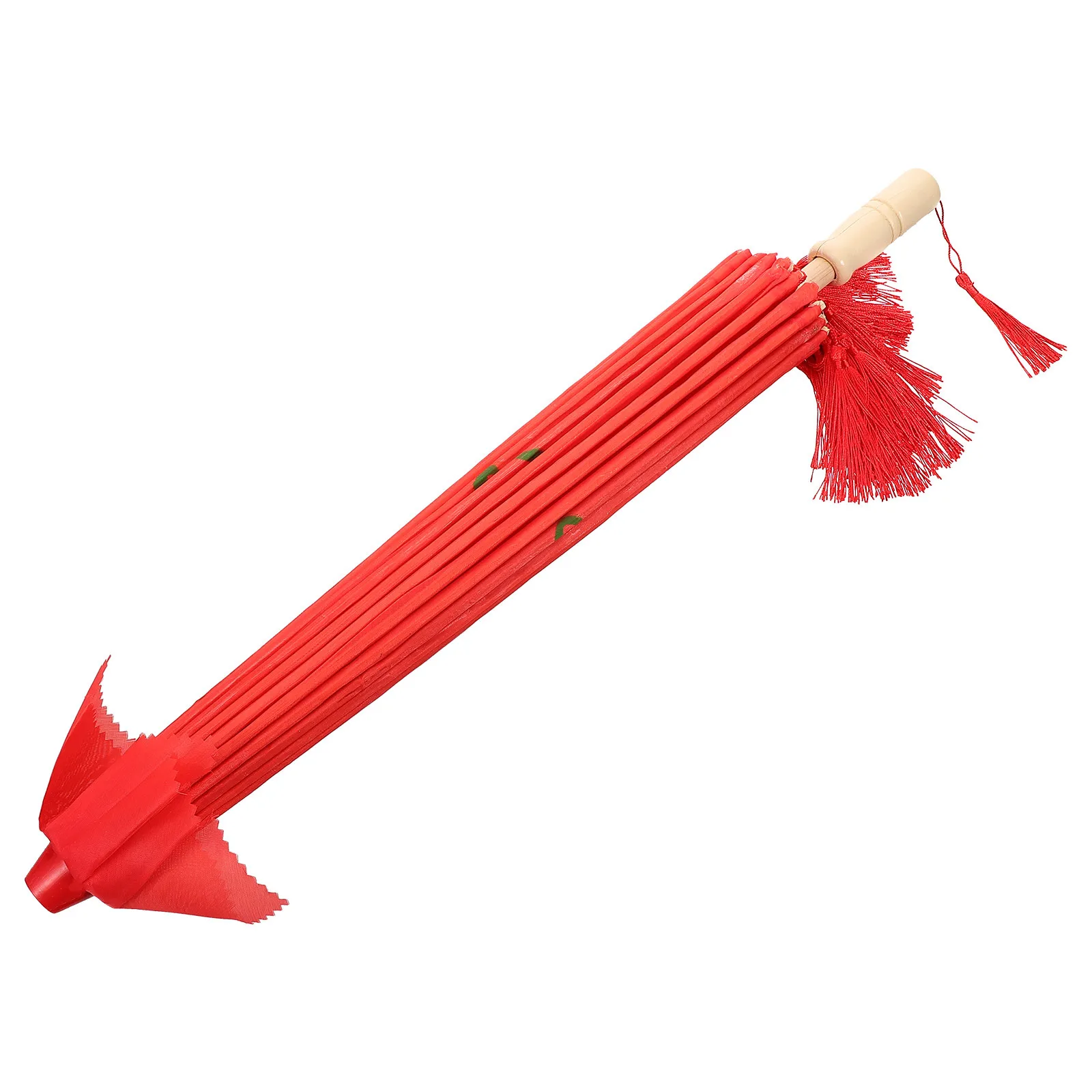 

Elegant Flow Tassel Umbrella Classical Chinese Handheld Decor Vintage Photography Prop Dance Performance Wedding