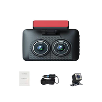 4Inch 1080P Three Lens Car Recorder with Parking Monitoring Back-Up Video Function HD Night Vision Recorder for Car