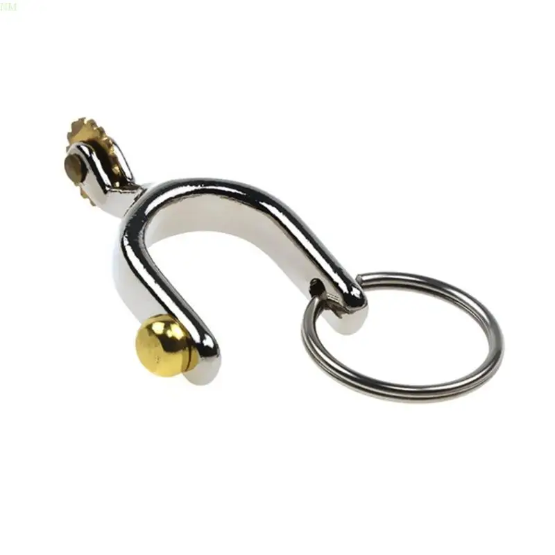 Alloy Spur Keychain Equestrian Accessory Unisex Purse Pendant Fashionable Bag Charm Metal Keyring for Bags and Gifts NM