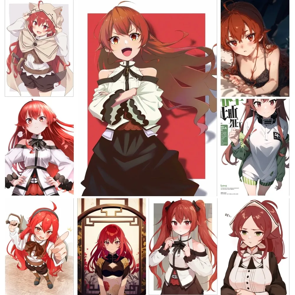 1 قطعة Eris Greyrat أنيمي التناسخ العاطلين المشارك ملصق الفن طباعة بار أثاث غرفة المعيشة ديكور