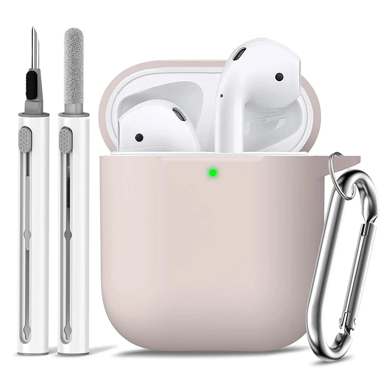 For Apple AirPods 2nd/1st Generation Charging Case For Airpods Case Cover 2&1 with Cleaner Kit Soft Silicone Protective Case